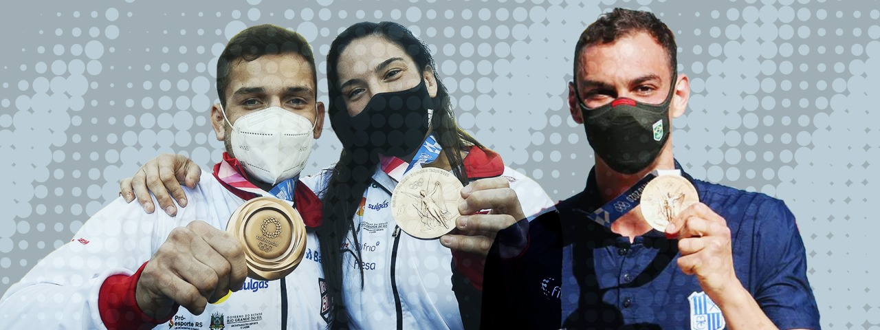 Atletas da Sociedade de Ginástica Porto Alegre – SOGIPA-RS e Minas Tênis Clube-MG retornam aos Clubes após conquista de medalhas nos Jogos Olímpicos de Tóquio