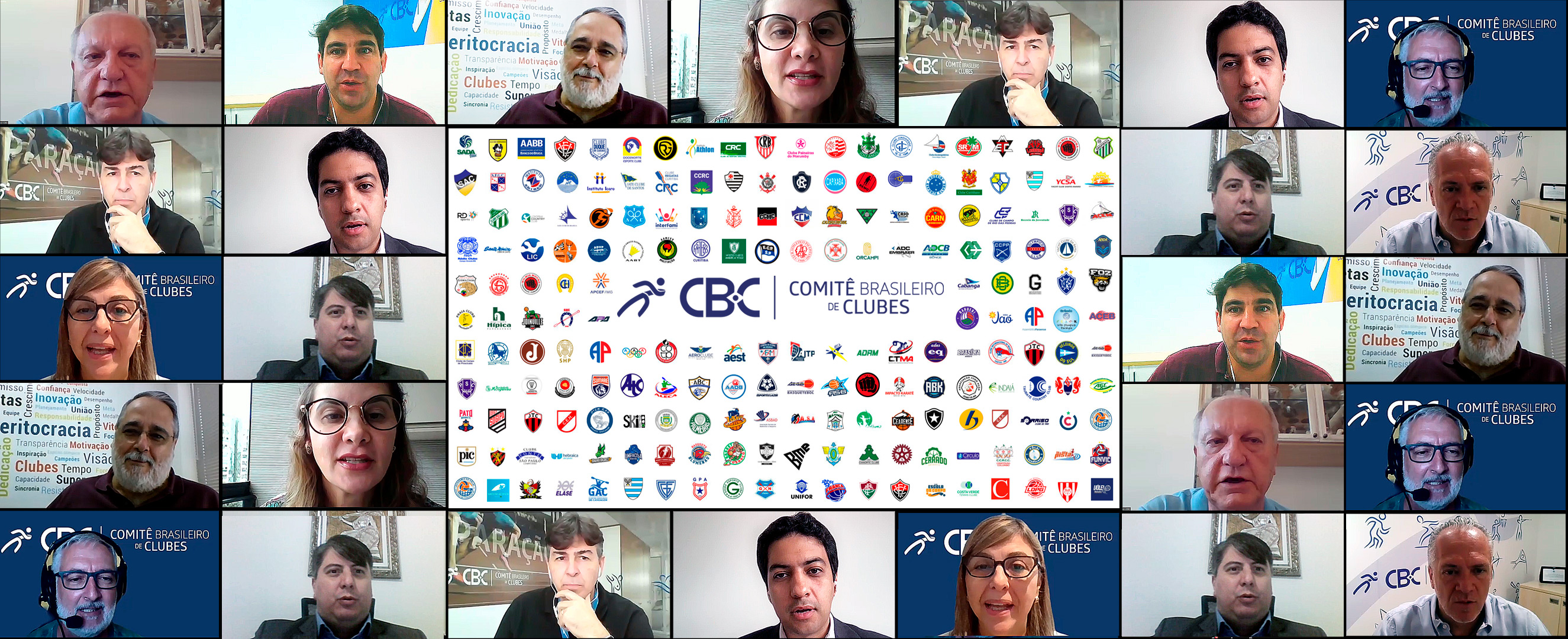 Clubes integrados de todo o país participaram de encontro virtual com o CBC