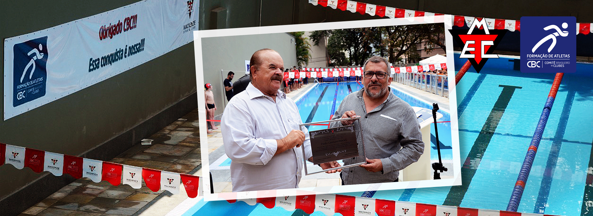 Mackenzie Esporte Clube-MG inaugura nova piscina adquirida com recursos do Edital nº 09 do CBC