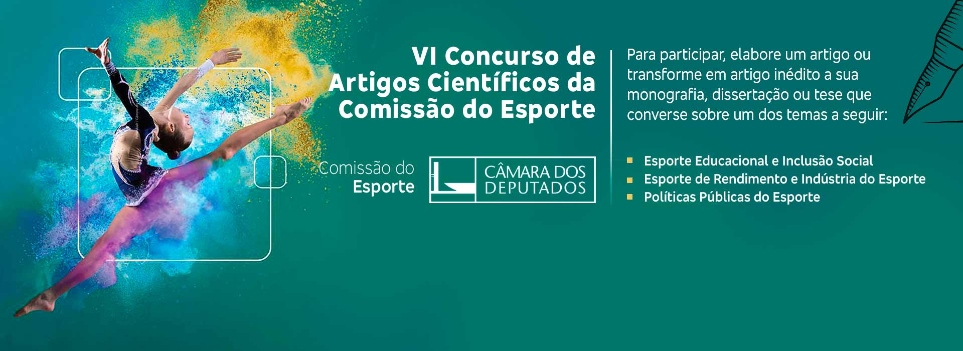 Comissão de Esporte da Câmara dos Deputados promove o VI Concurso de Artigos Científicos da Comissão do Esporte