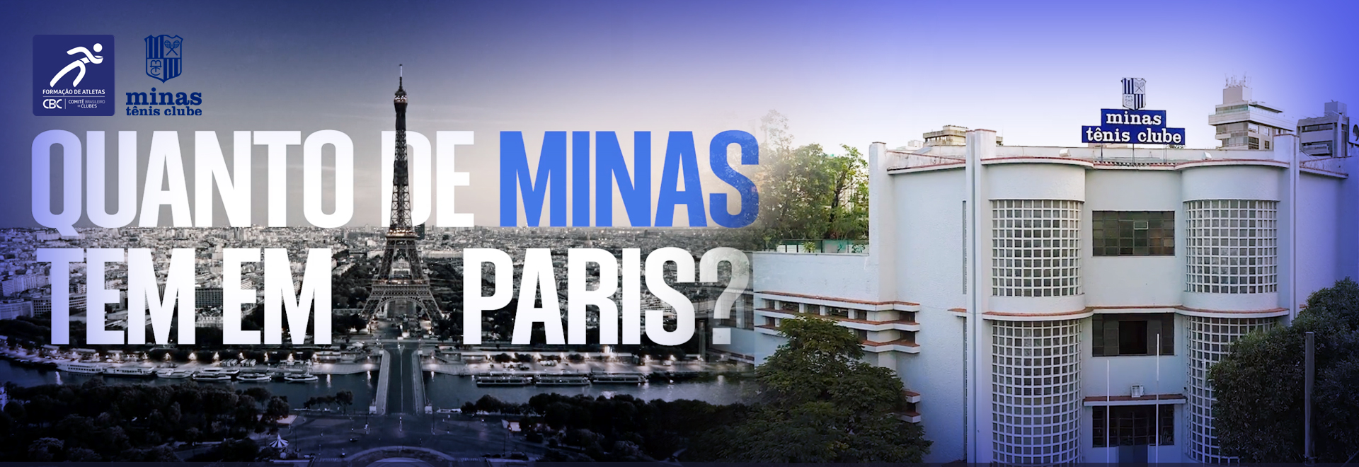 Minas publica vídeo em homenagem a um ano de Paris 2024.