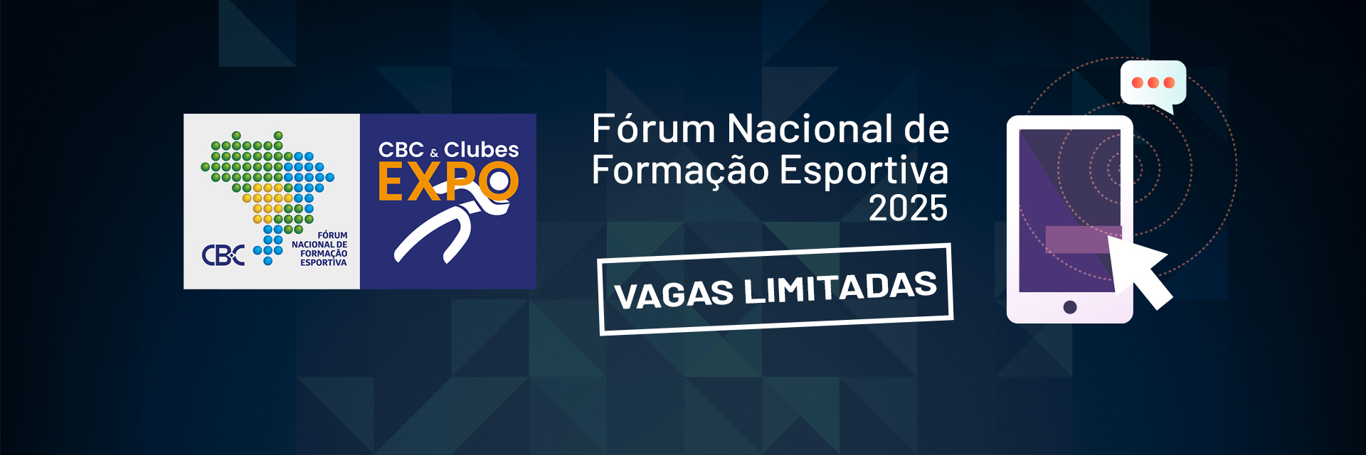 Clubes Aspirante garantam a sua inscrição no Fórum Nacional de Formação Esportiva 2025, que terá vagas limitadas!  